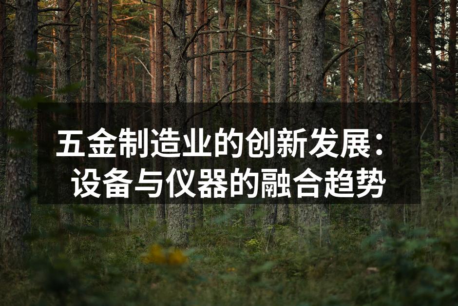 五金制造业的创新发展：设备与仪器的融合趋势